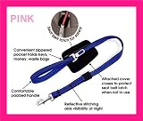 6 FOOT - PINK - Quick Control Leash + Seat belt latch