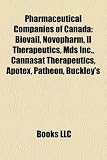 Produkt-Bild: Pharmaceutical Companies of Canada: Biovail, Novopharm, Il Therapeutics, MDS Inc., Cannasat Therapeutics, Apotex, Patheon, Buckley's