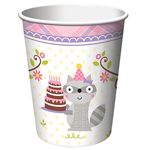 Creative Converting 8 Count Paper Cups, Happi Woodland Girl