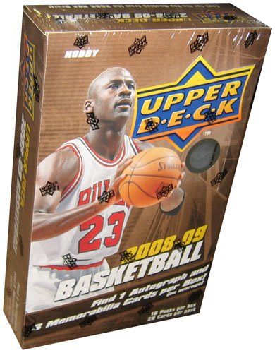 2008-09 (2009) Upper Deck Basketball Sealed Hobby Box (1 Autograph & 3 Memorabilia Cards Per Box) (Possible Derrick Rose, Michael Beasley & OJ Mayo)