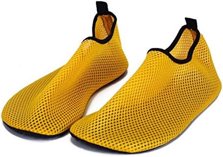 Dillian Unisex Sports Yoga Mesh Skin Shoes,Yellow,XXXL