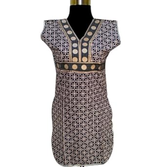 Hot Sellling Handmade Printed Cotton Top With Frill From India 