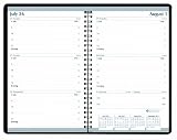 House of Doolittle Academic Weekly Planner 13 Months, July 2013 to July 2014, 5 x 8 Inches, Embossed Black Leatherette Cover, Recycled, Made in the USA (HOD27702)