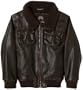 Weatherproof Boys 2-7 Faux Leather Flight Jacket,Seal Brown,6