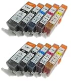 Produkt-Bild: 10 Druckerpatronen mit CHIP kompatibel f&uuml;r Canon PGI-525 CLI-526 Canon Pixma IP4850 , MG5120 , MG5150 , MG5250 MG6120 , MG6150 , MG8120 , MG8150 Bubprint&reg;
