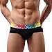 YiZYiF Men's Comfy Underwear Breathe Shorts Briefs Soft Underpants Black Large