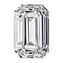 Emerald-Cut White Diamond Loose Gemstone (1/2cttw, E-F Stone, IF Clarity)