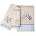 Zenna Home, India Ink Seaside Serenity Fingertip Towel, Coastal/Beach