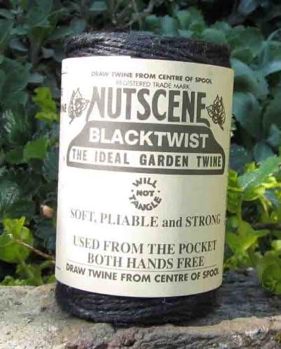 Nutscene 120 m Twine Rolls - Black (Pack of 3)