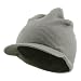 Cuffless Beanie Sports Visor-Grey W31S21E
