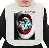 To Wonderland Acid LSD Trip ネクタイを有する有機ビブ Medium