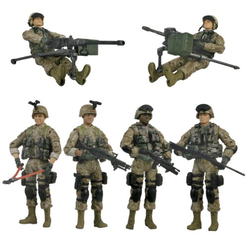 Bravo Team 1:18th Scale Marine Figures (Set Of 6)