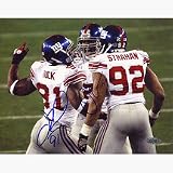 Justin Tuck and Osi Umenyiora Autographed 