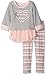 Little Lass Girls' 2 Piece Legging Set Heart Screen Print