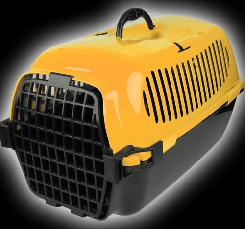 Reise Box Hunde Katze Haustier Transportbox orange ELECSA 13303