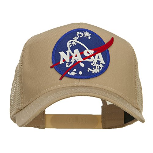 Lunar Landing NASA Patched Mesh Back Cap - Khaki