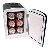 Mini Fridge Cooler / Warmer Mini Cooler & Warming personal fridge AC/DC Bla ....