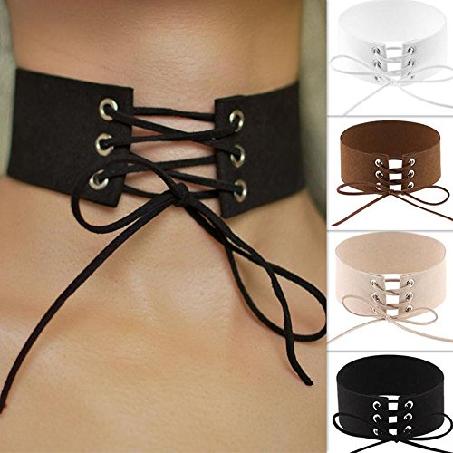 JoJo & Lin Vintage Chic Choker Harajuku Velvet Belt Collar Necklace for Women Gothic Harness Necklace