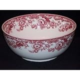 Spode Delamere Cranberry Salad Serving Bowl