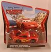 Disney Pixar Cars 2 Checkout Lane Packaging Lightning McQueen with Racing Wheels