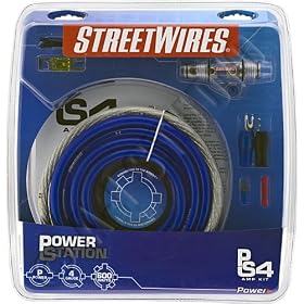 StreetWires PSK04B Power Station Amp Kit - Power cable kit - 4 AWG - blue