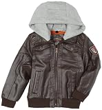 Weatherproof Boys 2-7 Core Faux Leather Jacket,Brown,4
