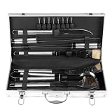 18-tlg. Profi-Grillkoffer aus Aluminium