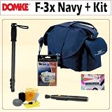 Domke F-3X Super Compact Canvas Camera Bag (Navy) + ACCESSORY KIT
