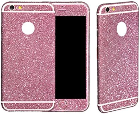 Welcomeuni Bling Glitter Plastic Back Film Sticker Case Cover for Iphone 6 4.7 (Hot Pink)