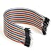 30CM M/M Jumper Wires,Michael Josh Breadboard 80 Pin Male to Male Ribbon Cables Kit(2 X 40 Pcs)