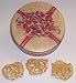 Scott's Cakes 1 lb. White Chocolate Covered Pretzel with Peanuts in a Red Bow Tin