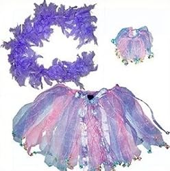 Glamorous Lavender Dress Up Set with Boa (3pc)