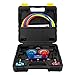 KKmoon A/C Manifold Gauge Set R-134a Auto Air Conditioner Oil Filled Gauge