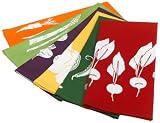 DII Veggie Prints Dishtowel, Set of 6