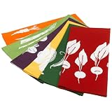 DII Veggie Prints Dishtowel, Set of 6