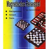 3in1 Magnet Reisespiel - Backgammon, Schach und Damevon "TF"