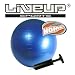 Gymnastikball Sitzball 65cm blau TÜV geprüft mit Handpumpe
