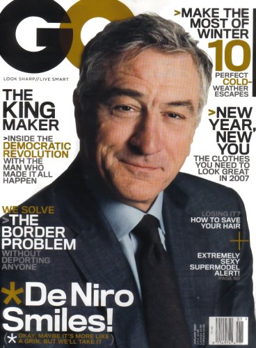 GQ Magazine Robert De Niro January 2007 Issue (Olivia Wilde, Eric Dane, Doutzen, Rocco DiSpirito)