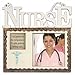 BANBERRY DESIGNS Nurse Picture Frame - Nurse's Prayer Gift - God Grant Me the Compassion Poem with a Caduceus - 7