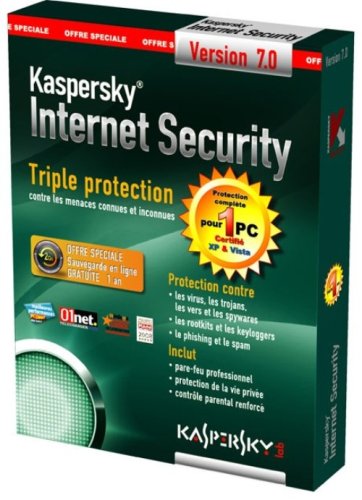 Kaspersky Internet Security 7.0 - 1 poste - 1 an