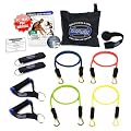 Bodylastics 11 pcs Resistance Bands *BASIC TENSION Set (58 lbs.) with 4 anti-snap exercise tubes, Heavy Duty components, carrying case, DVD and FREE 3 month membership to LIVEEXERCISE website