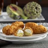 Breaded Parmesan Artichoke Hearts 50 Piece Tray. Your shipping costs goes down when you order more.