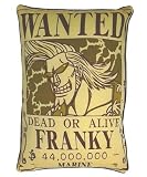 『ワンピース《フランキー》』手配書クッション☆ONE PIECE通販/アニメグッズ
