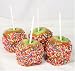 erin's colored sprinkles caramel apple - set of 4