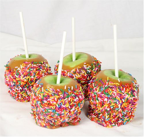 erin's colored sprinkles caramel apple - set of 4 by Ultimate Nut & Candy Co.