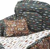 Gone Fishing 4 Piece Crib Bedding Set (Hollywood Bumper)
