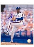 Dwight Doc Gooden Autographed/Hand Signed New York Mets 8x10 Photo Inscribed 86 WS Champs