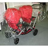 Sashas Rain and Wind Cover for Kolcraft Contours Options/Optima Tandem Stroller