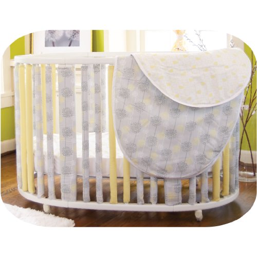 Go Mama Go Designs Wonder Bumpers for Oval Cribs, Modern Nature Baby