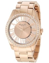 Kenneth Cole New York Womens KC4852 Transparency Rose Gold Transparency Analog Ladies Watch